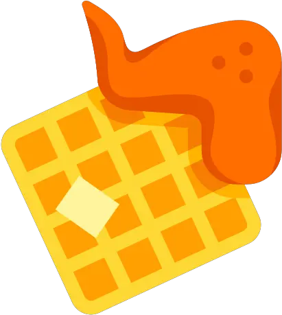 Chicken And Waffle Icon Free Download Png And Vector Belgian Waffle Waffle Transparent