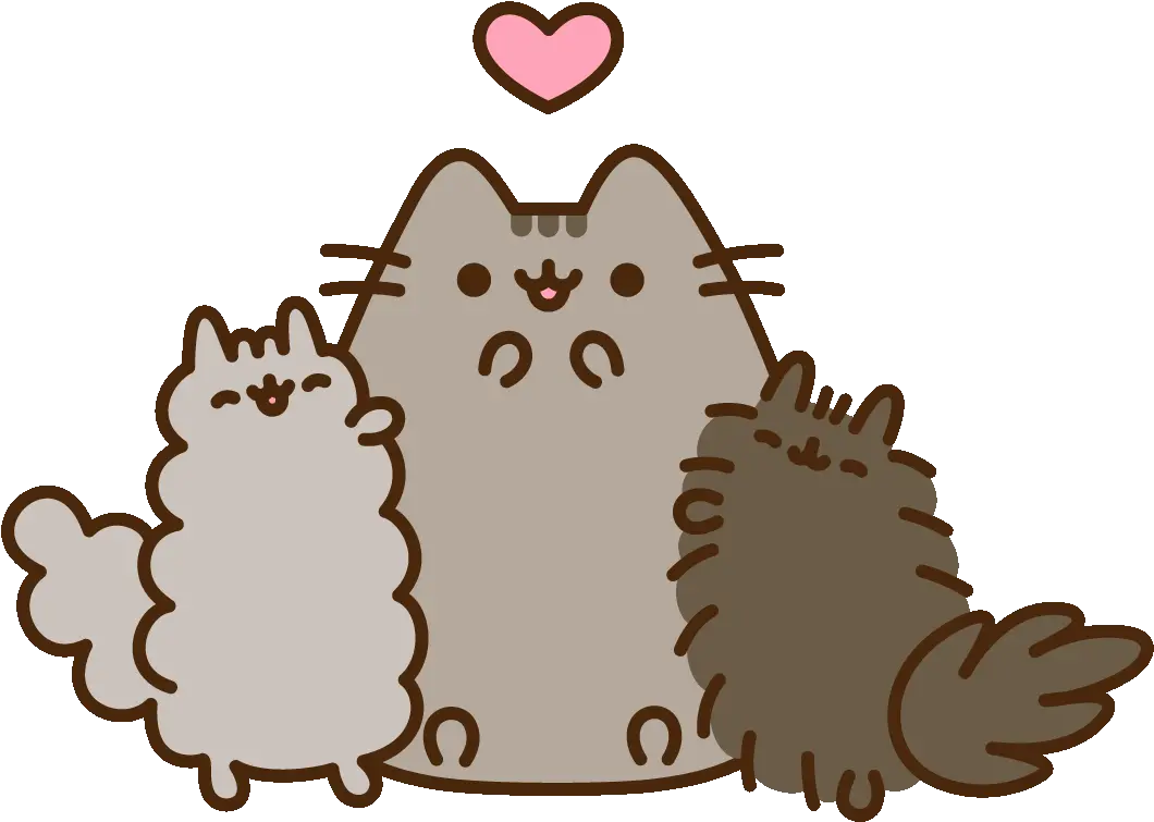 Family Love Sticker By Pusheen Clipart Pusheen Cat And Friends Png Pusheen Transparent