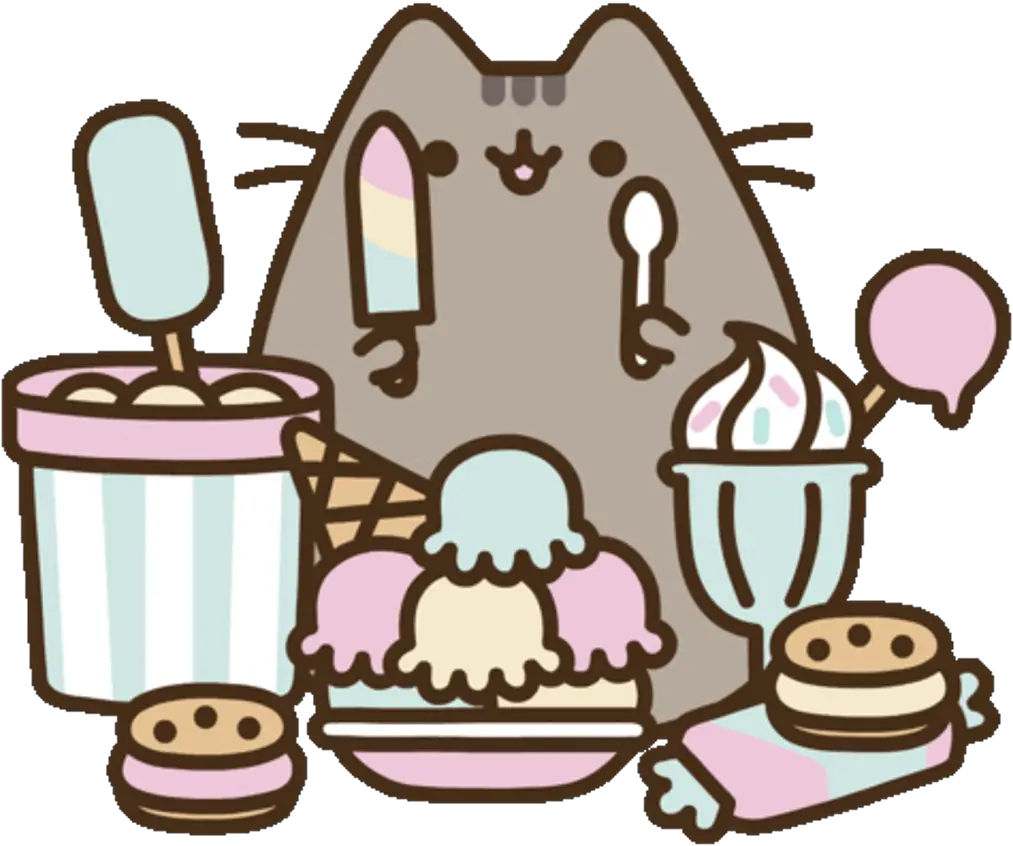 Katze Cat Kedi Transparent Png Clipa Ice Cream Pusheen Cat Pusheen Transparent