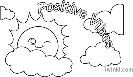 Positive Vibes Welcome Back Colouring Page Illustration Twinkl Dot Png Welcome Back Png