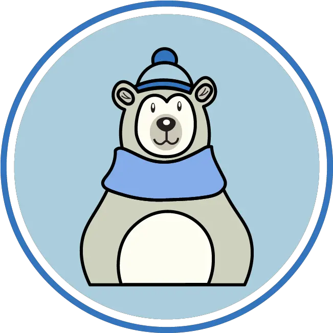 Christmas Icon Bear Blue Graphic By Pigeometric Creative Language Png Bears Icon