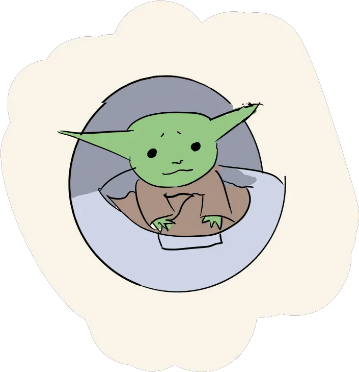 Doodled A Babie While Bored In Class Ryiddle Baby Yoda Baby Yoda Transparent Cartoon Png Yoda Png