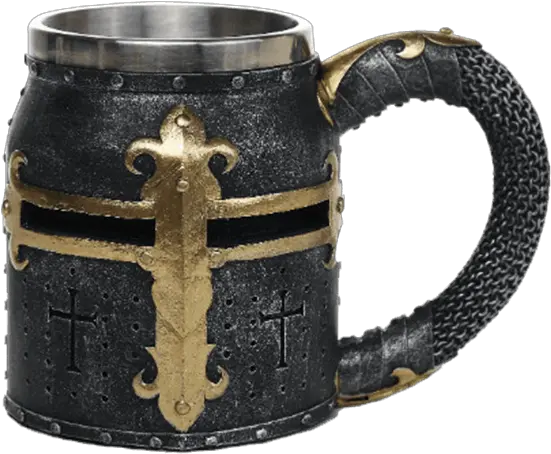 Download Hd Crusader Knight Helm Mug Knight Helm Deus Vult Mug Png Crusader Helmet Png