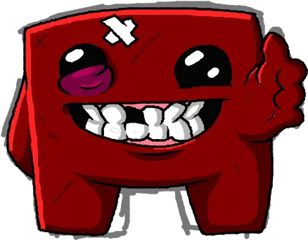 Layer Fictional Character Png Super Meat Boy Logo