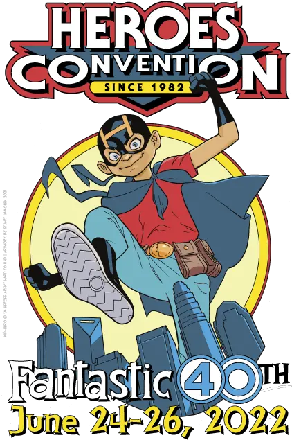 Heroesonline Heroescon 2022 Complete Guest List Heroes Con Logo Png Superhero Icon Posters