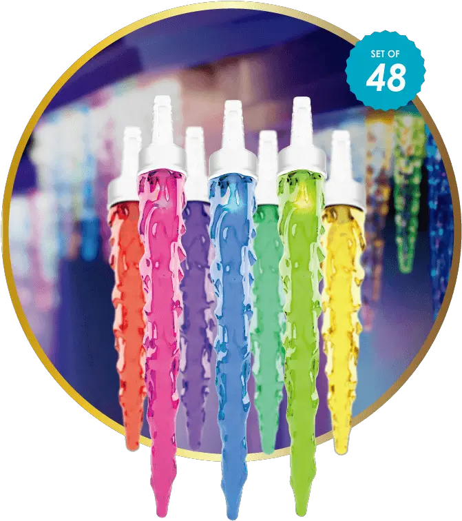 Holiday Icicles 48 Counts Ishowlights Plastic Bottle Png Icicles Png