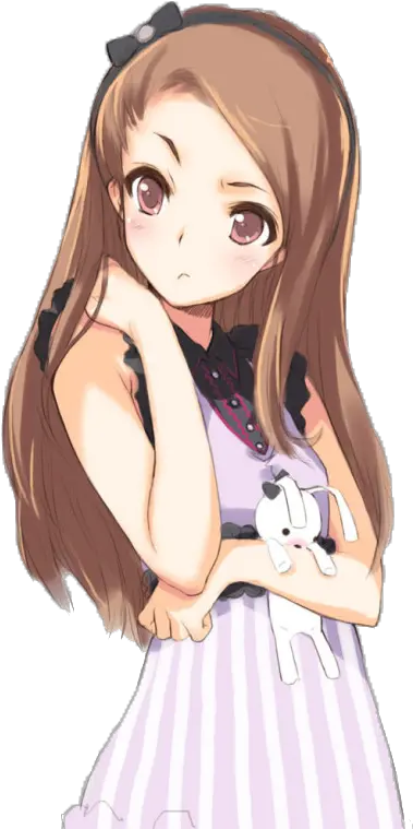 Download Chicas Png Anime Girl With Light Brown Hair Png Diabolik Lovers Yui Sister Brown Hair Png