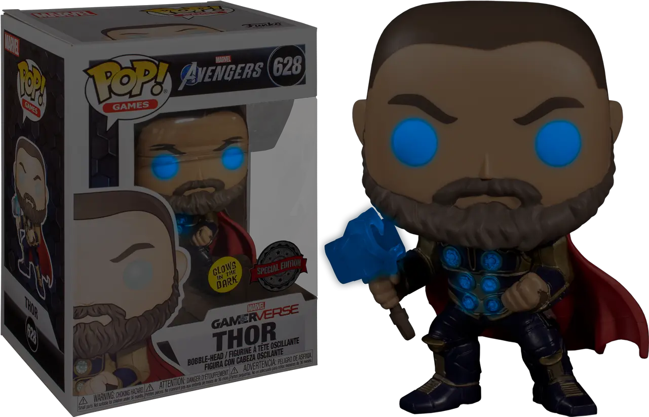 Marvelu2019s Avengers 2020 Thor Glow In The Dark Pop Vinyl Figure Pop Vinyl Png Thor Comic Png