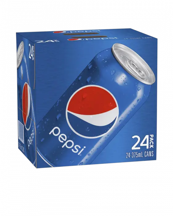 Pepsi 24 X 375ml Cans 24 Pack Pepsi Png Pepsi Png