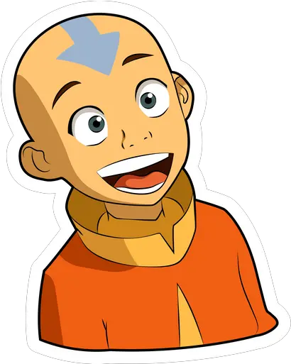 Avatar The Last Airbender Aang Sticker Aang Sticker Png Avatar The Last Airbender Png