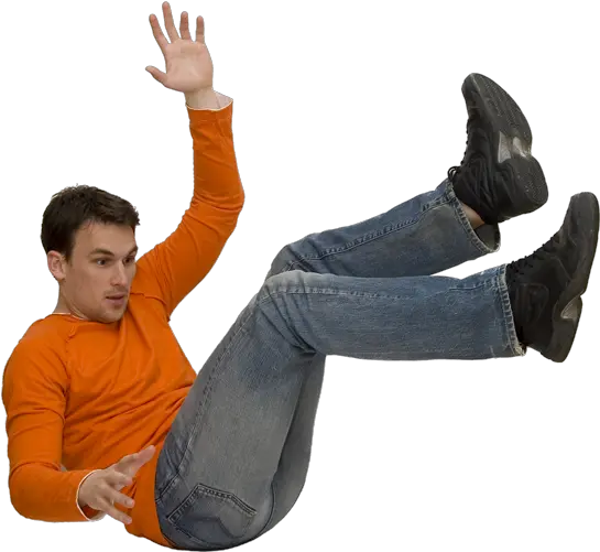 Download Hd Contact Us Man Falling Transparent Png Image Person On Slide Png Person Falling Png