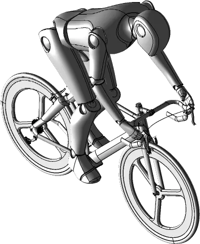 Bicycle Riding Human Model 3d Cad Library Grabcad Road Bicycle Png Bicycle Rider Png