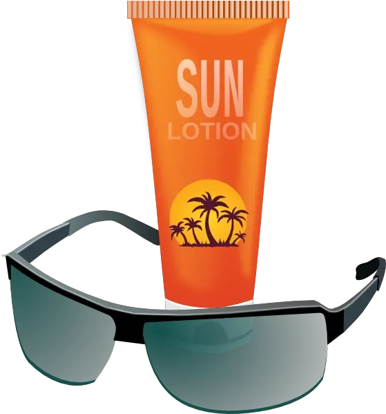 Download Free Png Sunglasses With Sun Tan Lotion Clip Art Transparent Sun Tan Lotion Sunglasses Vector Png