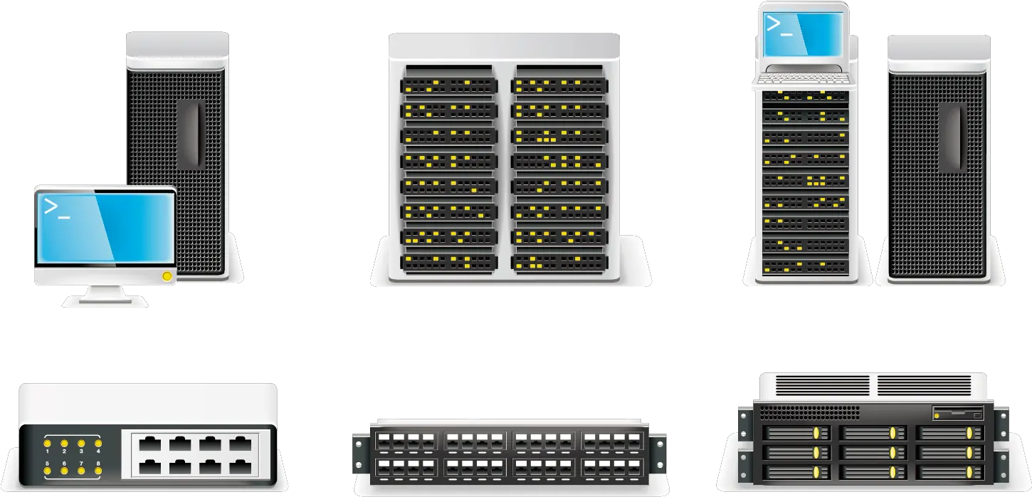 Computer Hardware Server Icon Vector Computer Monitor Png Server Icon Visio