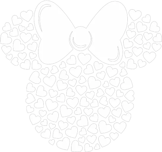 Minnie Mouse Icon Filled With White Hearts Portable Battery Dot Png Minnie Mouse Icon