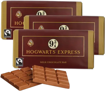 Hogwarts Express Chocolate Bar 3 Pack Platform 9 3 4 Sign Png Chocolate Bar Transparent