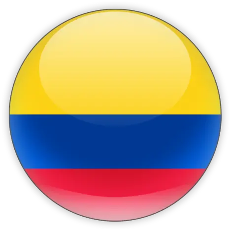 Round Icon Illustration Of Flag Colombia Colombia Flag Icon Png Flag Transparent