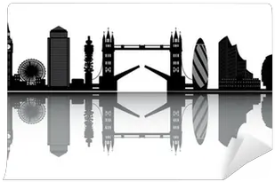 Wall Mural London Skyline Pixersus England Skyline Png Skyline Icon