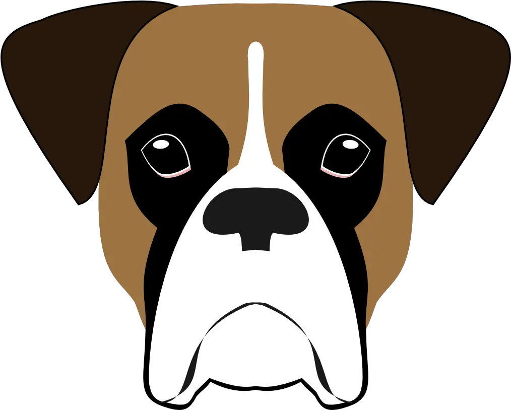 Download Hd Boxer Dog Design Boxer Transparent Png Image Simple Boxer Dog Drawing Boxer Png