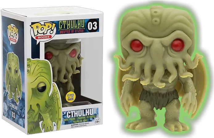 Hp Lovecraft Cthulhu Glow In The Dark Pop Vinyl Figure Cthulhu Glow In The Dark Pop Box Png Cthulhu Icon