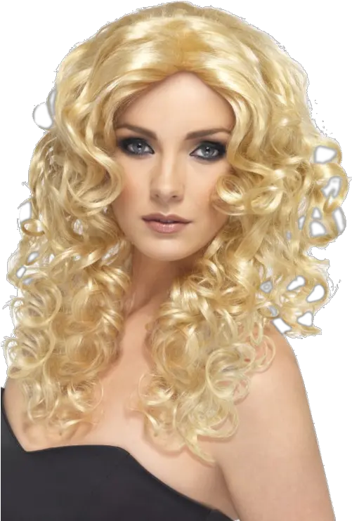 Wig Glamour Style Deluxe Beautiful Blonde Ladies Wig Peluca Rubia Png Blonde Wig Png