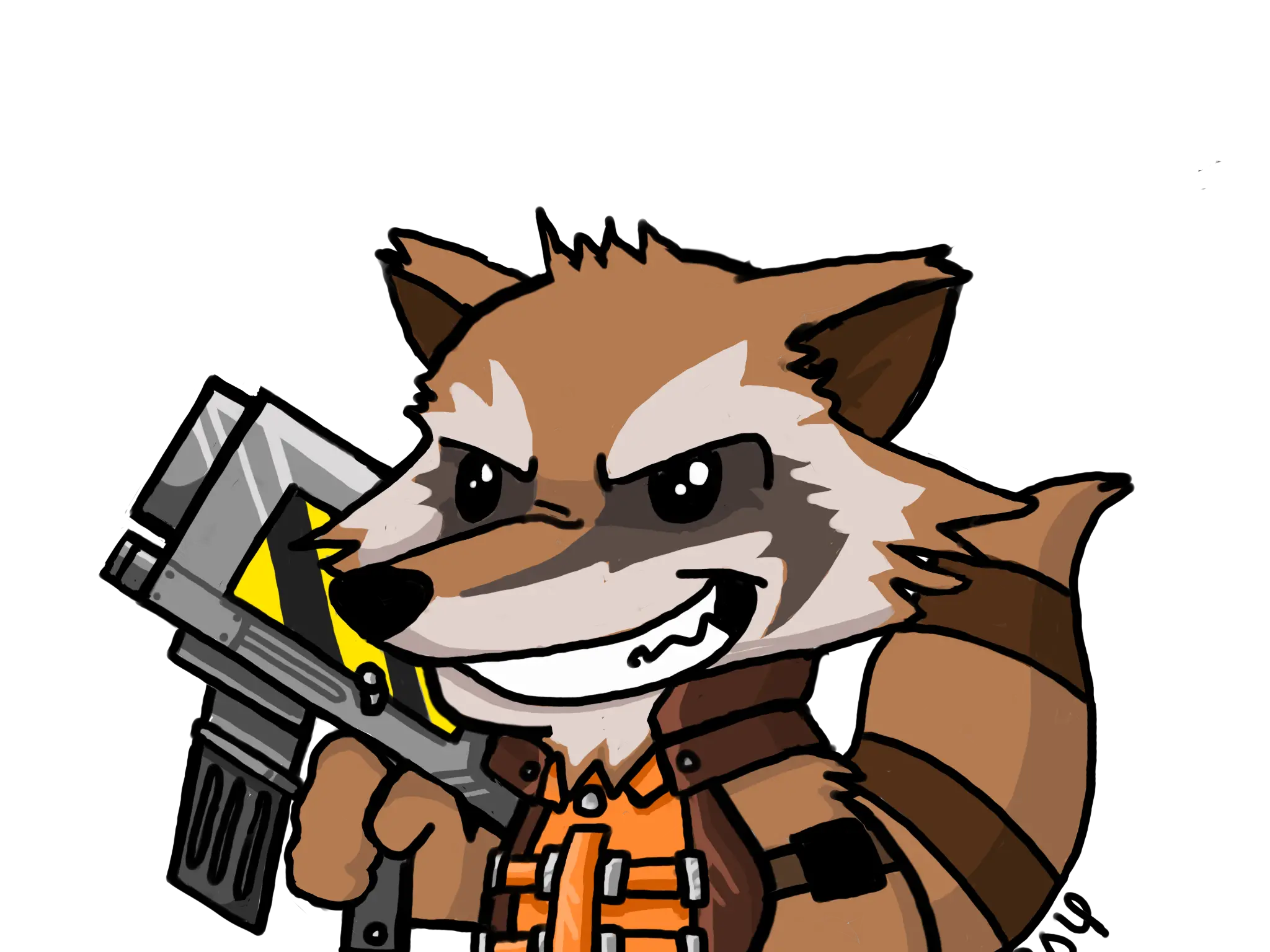 Img 0897 4x Rocket Raccoon Full Size Png Download Seekpng Rocket Raccoon Sticker Raccoon Png