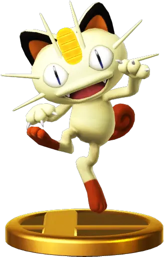 Meowth Transparent Super Smash Bro Meowth Super Smash Bros Png Meowth Png