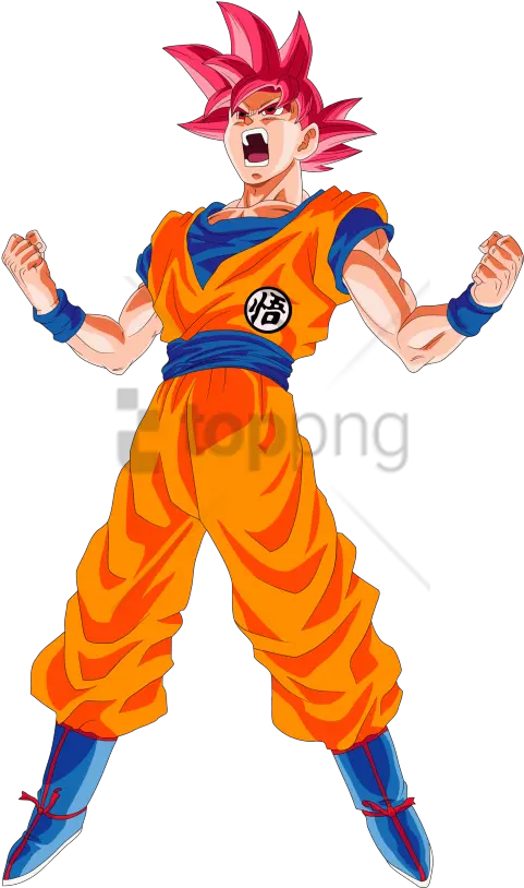 Download Free Png Goku Ssj God Image With Transparent Draw Super Saiyan God Goku Goku Hair Transparent