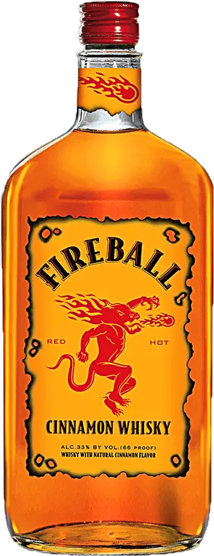 Download Fireball Whiskey Bottle Png Fireball Cinnamon Whisky Fireball Whiskey Png