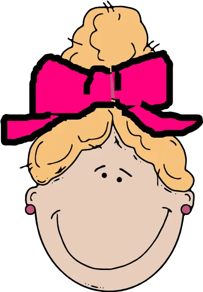 Girl Face Bow Png Clip Arts For Web Clip Arts Free Png Girl With Bow Clipart Bow Clipart Png