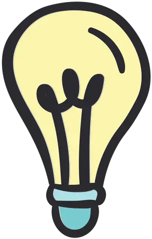 Lightbulb Stroke Color Transparent Png U0026 Svg Vector File Bombilla De Luz Dibiujada Png Lightbulb Clipart Png