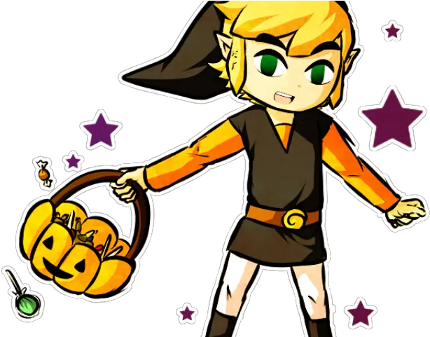 Toon Link Halloween Zelda Halloween Link Fan Art Png Toon Link Png