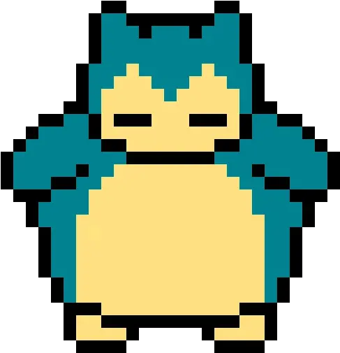 Snorlax Pixel Art Pokemon Snorlax Full Size Png Download Casual Potatoes Duck Game Snorlax Transparent