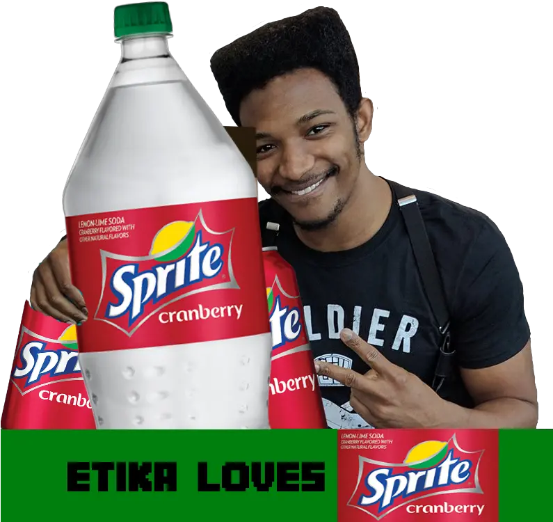 Download Etika Loves Sprite Cranberry Etika Loves Minecraft Shirt Png Sprite Cranberry Transparent