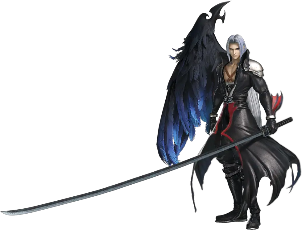 7 Days Of Video Game Characters Sephiroth One Winged Angel Png Sephiroth Png