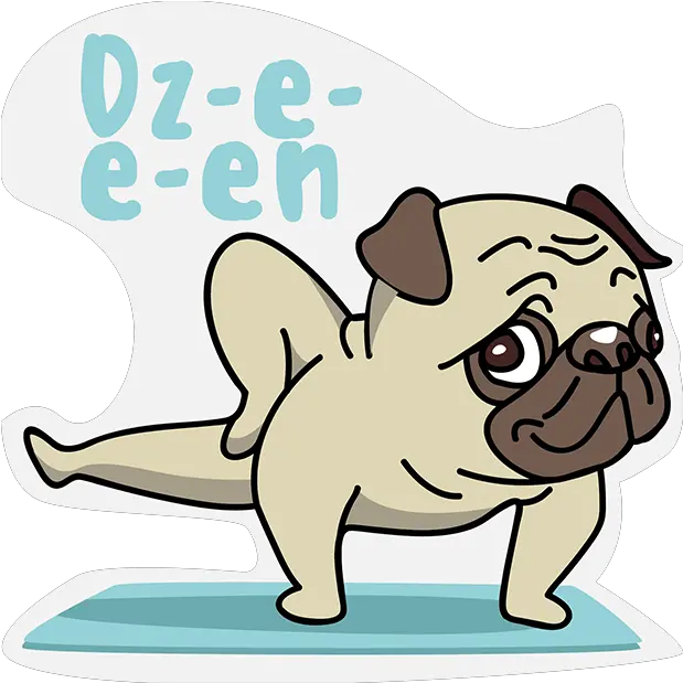 Pug Sticker Messages 1 Clipart Full Size Clipart Clip Art Png Pug Face Png