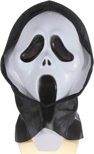 Download Hd Crazy Scared Ghost Scream Face Mask Costume Costume Party Png Scared Face Transparent