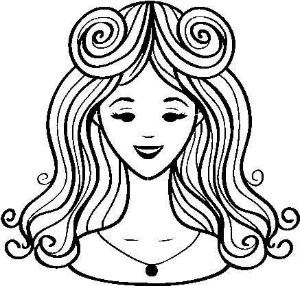 Download Bangs Coloring Page Chicas Con Flequillo Dinujo Illustration Png Bangs Png