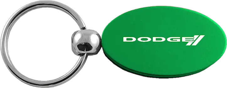 Au Tomotive Gold Dodge Stripe Logo Green Oval Key Fob Keychain Png Stripe Logo Png