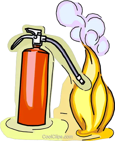 Fire Extinguisher Putting Out A Royalty Free Vector Fire Extinguisher Clip Art Png Flame Vector Png