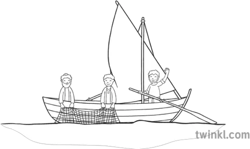 James John And Father In Fishing Boat Black White Fishing Boat Boat Png Black And White Fishing Boat Png png