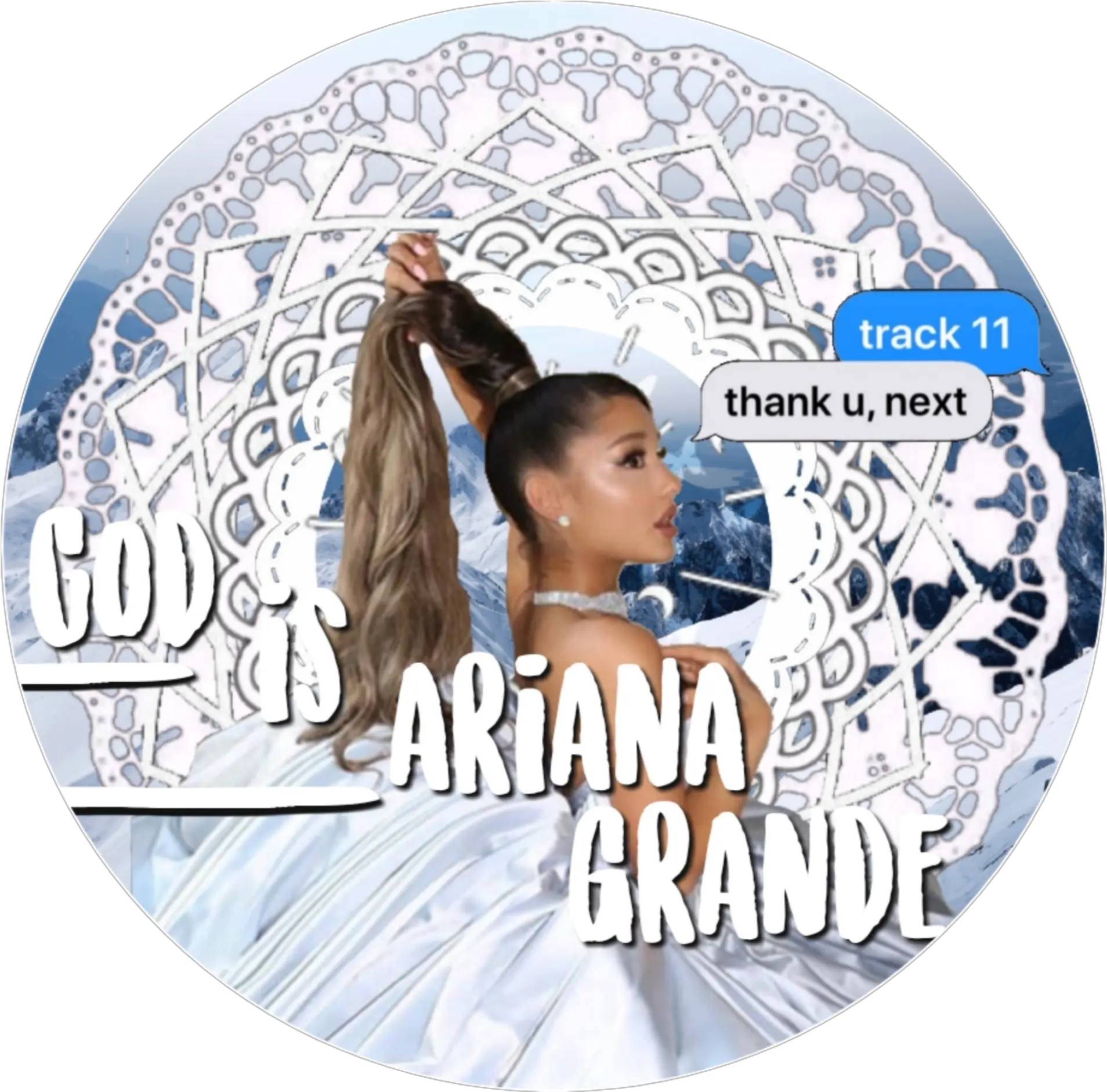 Arianagrande Icon Icons Blue Sticker By 22 Forever Hair Design Png Forever Icon