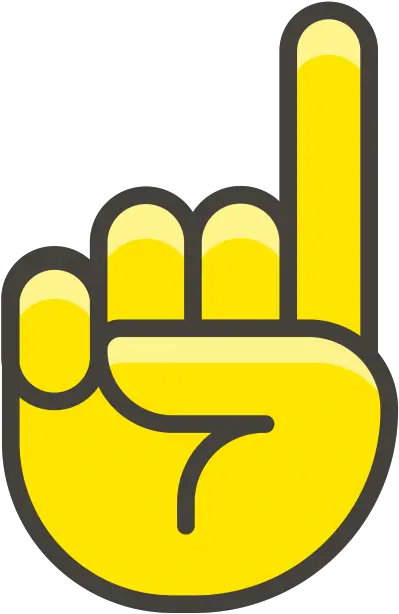 Download Index Pointing Up Emoji Index Finger Png Image Indice Dibujo Dedo Animado Pointer Finger Png