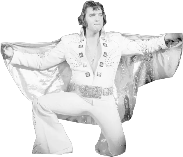 Elvis White Jump Suit Png Image With No Late Elvis Presley Elvis Presley Png