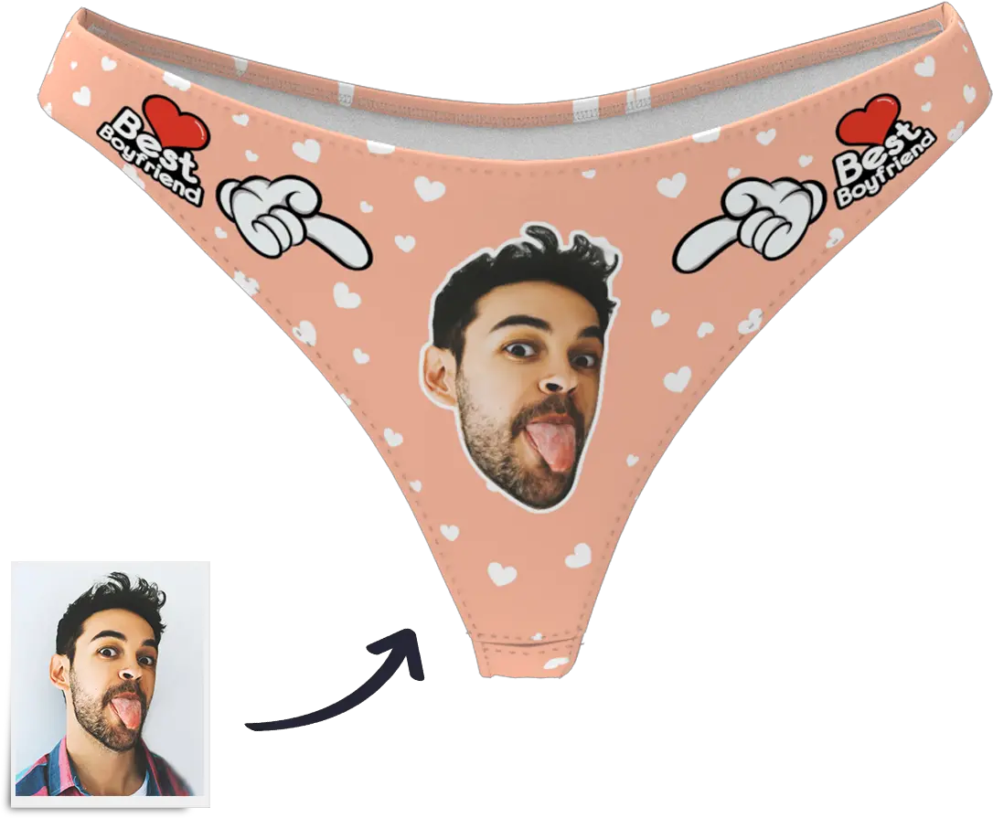 Face Thong Panty Calcinha Personalizada Png Thong Png