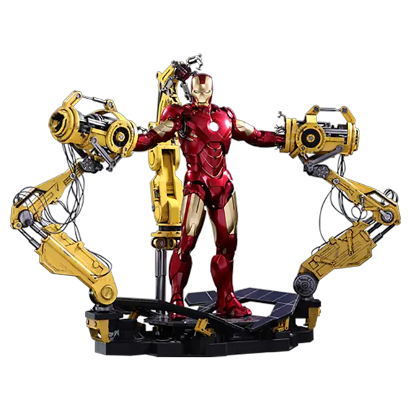 Mark Iv Suit Iron Man With Machine Hot Toys Png Iron Man Transparent