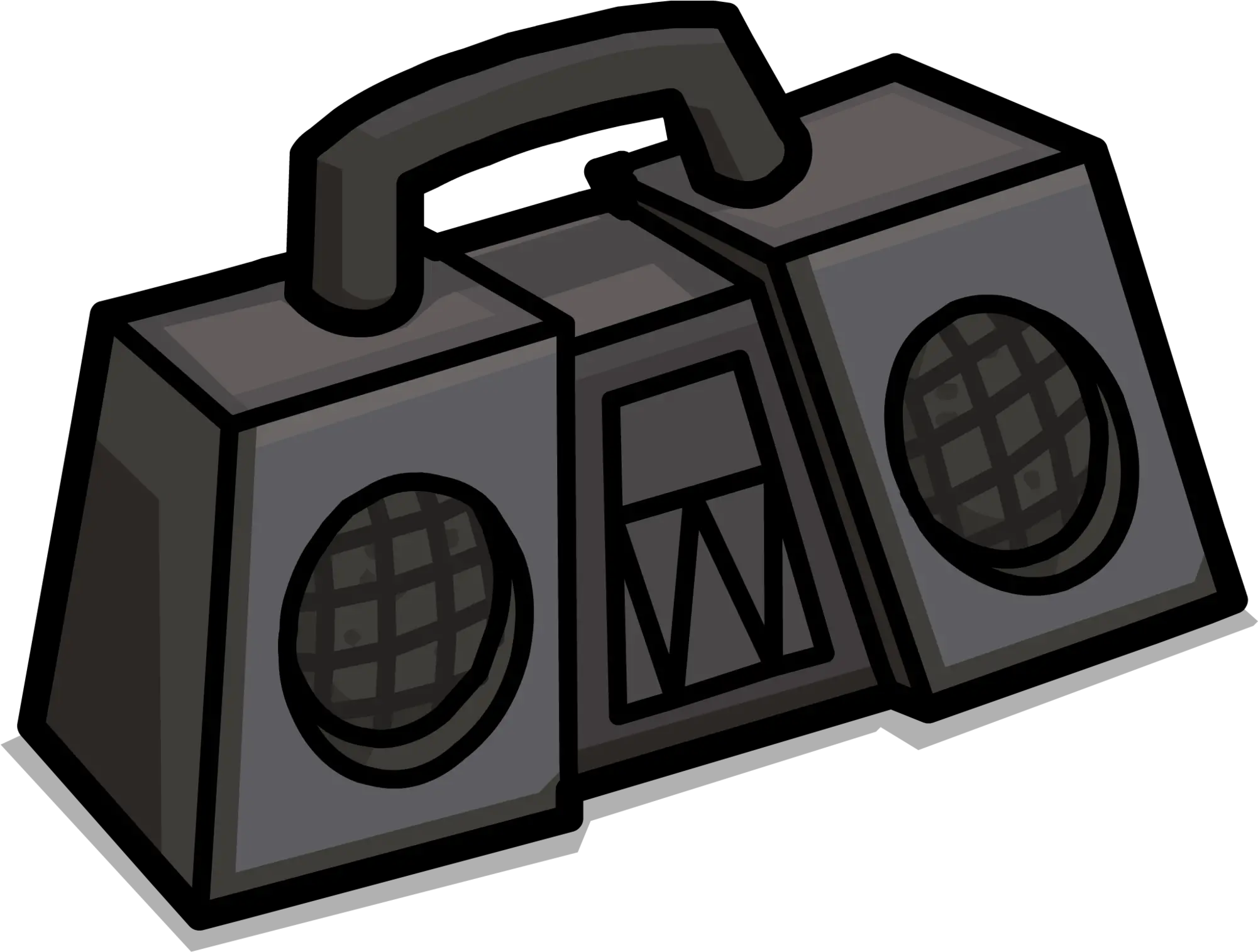 Monster Boombox Portable Png Boom Box Icon