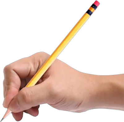 Hand Holding Pencil Png Hands Holding A Pencil 400x393 Hand Holding Pencil Writing Pencil Transparent Background