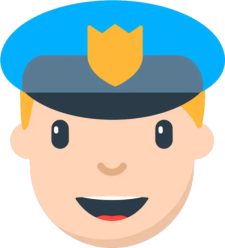 Police Officer Emoji Clipart Free Download Transparent Png Police Officer Cartoon Face Cop Hat Png