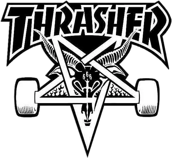 Image Freeuse Download Skater Drawing Thrasher Logo Png Thrasher Logo Png